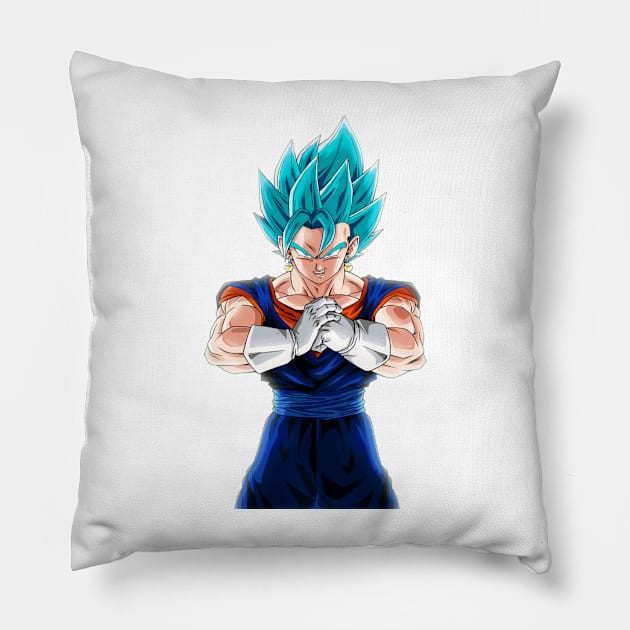 Vegeto Super Saiyen Blue! Pillow by Ulr97