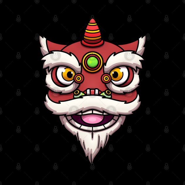 Lion Dance Head by TheMaskedTooner