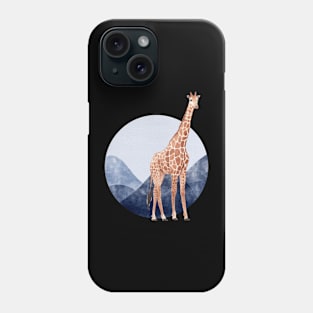 Watercolor Giraffe standing Phone Case