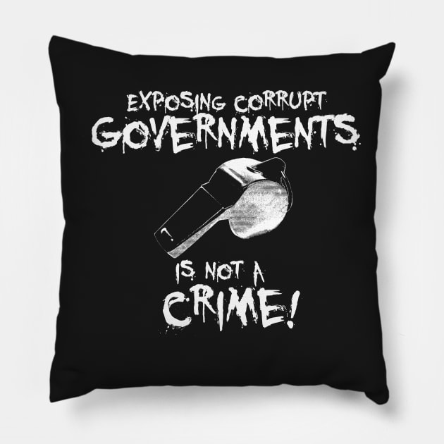 Whistleblower Pillow by blackiguana