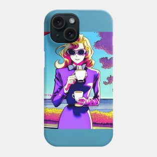 Coffee lover - Girl Drinking Coffee Phone Case