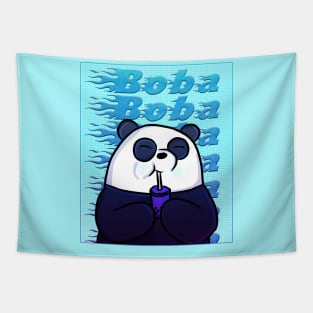 Retro Boba Panda Tapestry