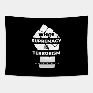 Black Lives Matter (White) Tapestry