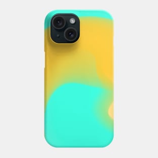 Green yellow watercolor art design Phone Case