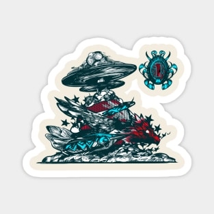 Mushroom Clouds Magnet