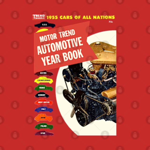 1955 AUTO YEARBOOK - book cover by Throwback Motors