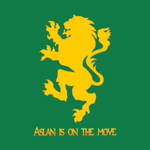 Narnia Flag (Aslan is on the move) by C E Richards