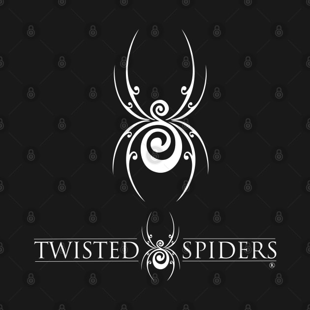 White Spider Above Logo by Twisted Spiders