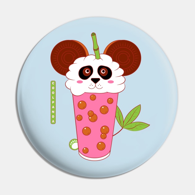 Boba Panda Pin by Coowo22