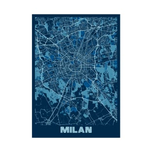 Milan - Italy Peace City Map T-Shirt