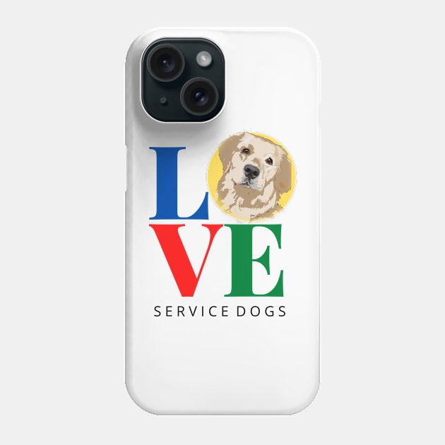 Love Service Dogs Light Phone Case by B C Designs