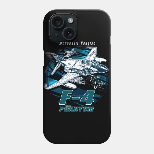 McDonnel Douglas F-4 Phantom Fighterjet Phone Case by aeroloversclothing