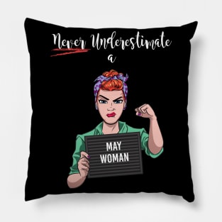 May Woman Pillow