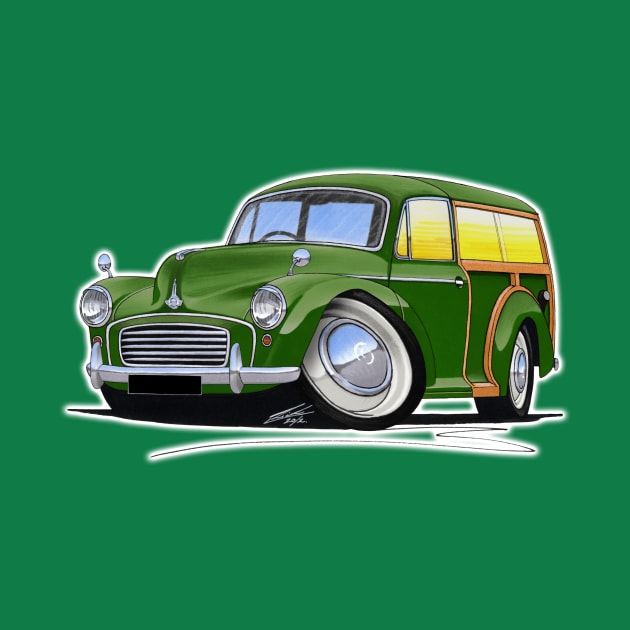 Morris Minor Traveller Green by y30man5