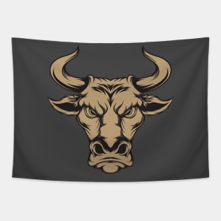 Vintage Bull Head Tapestry