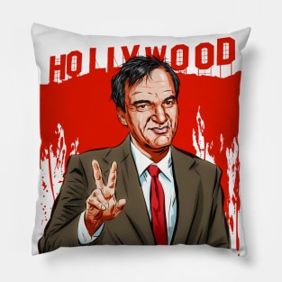 Quentin Tarantino - An illustration by Paul Cemmick Pillow