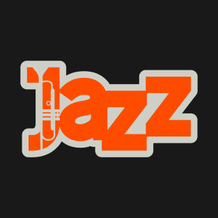 Jazz Creative Typographic Style T-Shirt