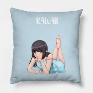 kawaii sleepover girl v2 Pillow