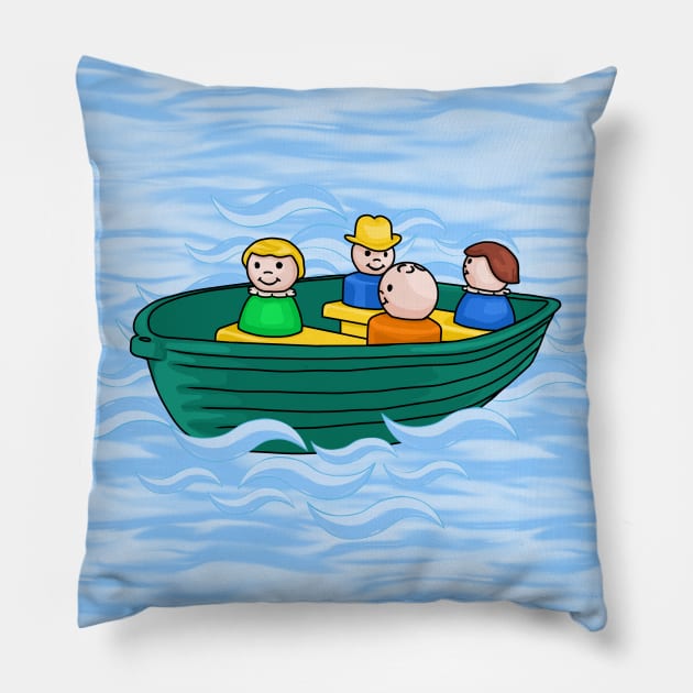 Fisher Price Little People Canoe Fun Pillow by Slightly Unhinged