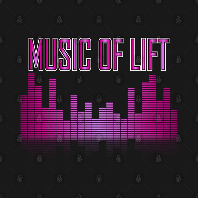 Music of lift with equalizer wave.typography slogan design. by Longgilbert