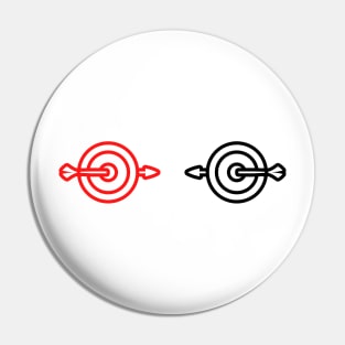 red black target design Pin