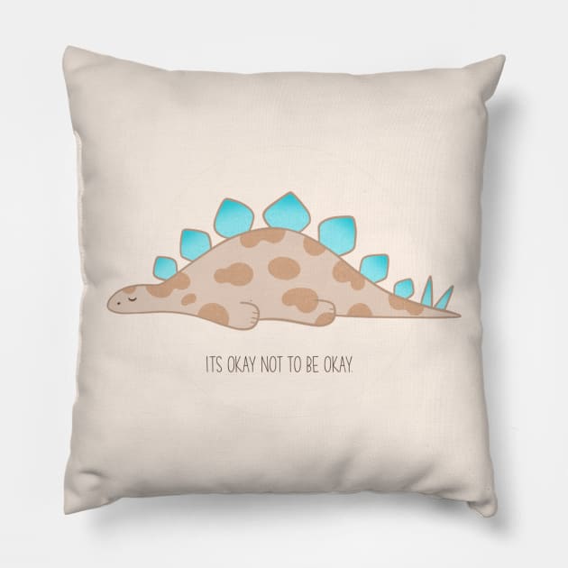 It’s Okay Dino Pillow by Hija Design