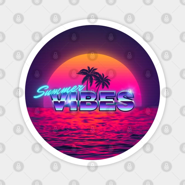 Summer vibes Magnet by mrcatguys