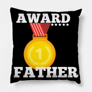 Award Trophy Father gift idea best Father family Pillow