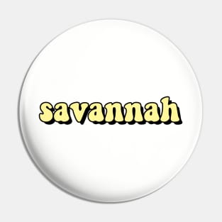 Savannah Soft Yellow Pin