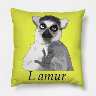 Lemur like l amour Pillow