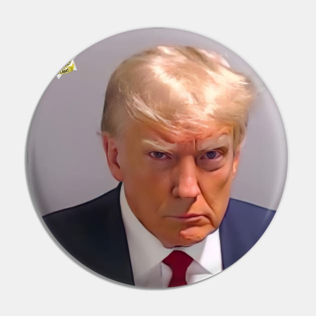 Donald Trump Mug Shot Pin by WeirdFlex