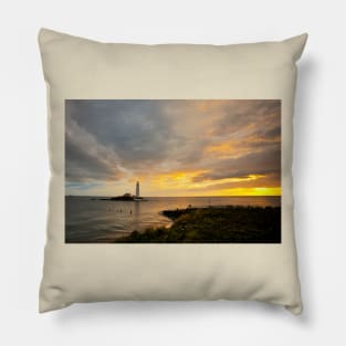 St Mary's Island Daybreak Pillow