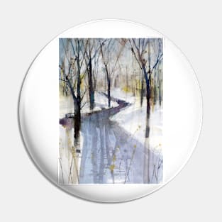 Snowy Day, Reflections Pin