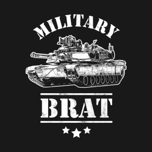 Military Brat - M1A2 Abrams Army Tank T-Shirt