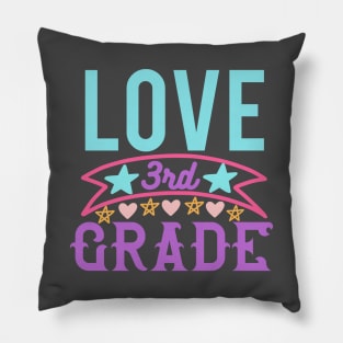 Love Third Grade Pillow