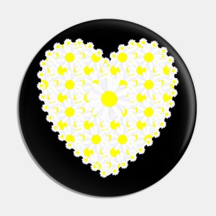 Daisy Heart Pin