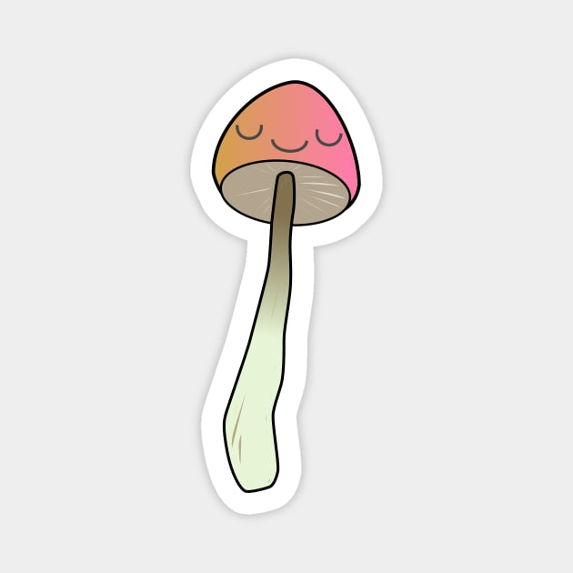 Happy Mushroom Magnet by Dusty Daze