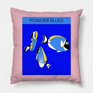 POWDER BLUE TANGS Pillow