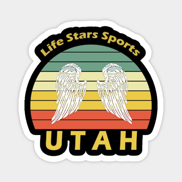 Utah Retro Magnet by Polahcrea