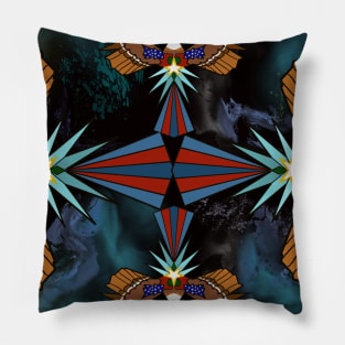 Kaleidoscope Freedom eagle Pillow