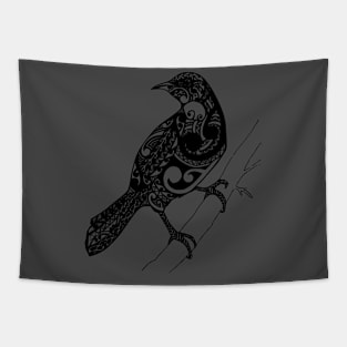 Flying Bird Vector , Screen Print, Graphic Tee Tapestry