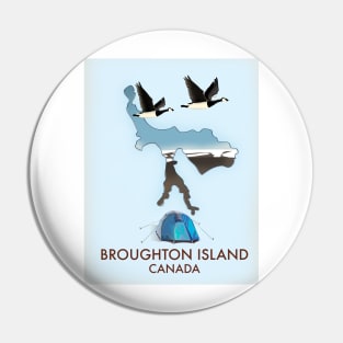 Broughton island Canada map Pin