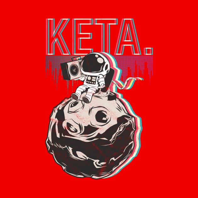 Techno Electro Music Keta Astronaut by avshirtnation