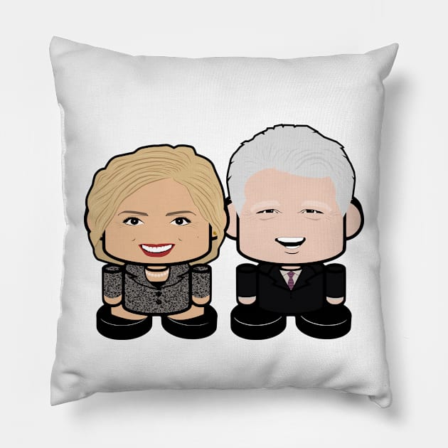 Mr. & Mrs. Billary POLITICO'BOT Toy Robot Pillow by Village Values