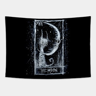 The Moon tarot card art by Gus Fink Tapestry