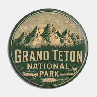 Vintage Grand Teton National Park Pin