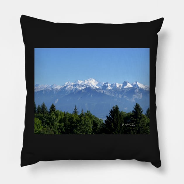 French Alps Pillow by poupoune