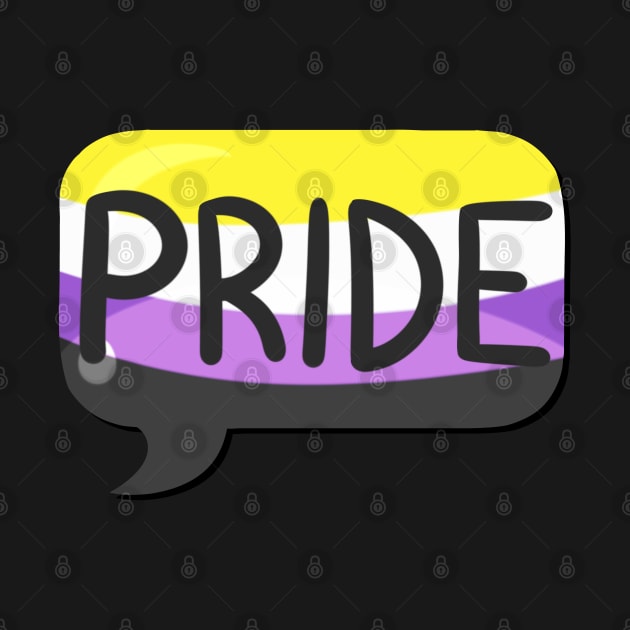 LGBTQ+ Pride Flag Bubble - Nonbinary by leashonlife