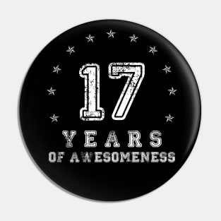 Vintage 17 years of awesomeness Pin