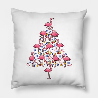 Funny Christmas Men Kids Women Flamingo Ugly Christmas Pillow